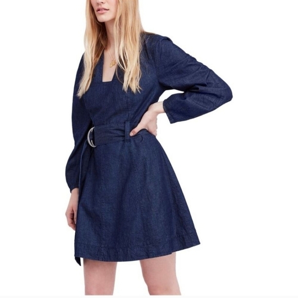 Free People Dresses & Skirts - Free People Karmen Chambary Denim Dress